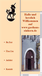 Mobile Screenshot of gasthaus-einhorn.de